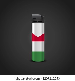 Italy flag lighter design vector