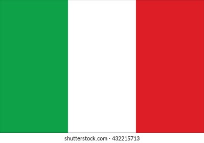 Italy flag, official colors and proportion correctly