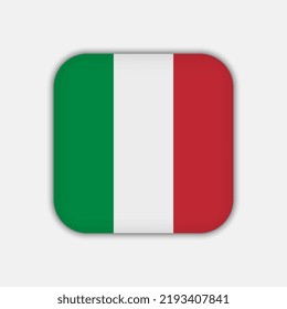 Italy flag, official colors. Vector illustration.