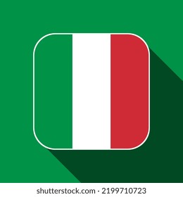 Italy flag, official colors. Vector illustration.