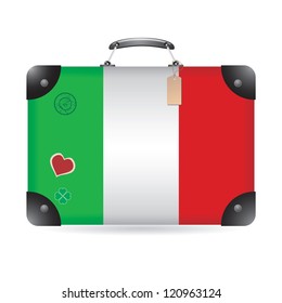 Italy flag on bag
