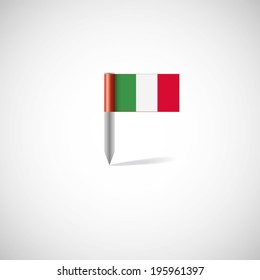 Italy flag pin