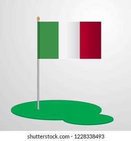 Italy Flag Pole