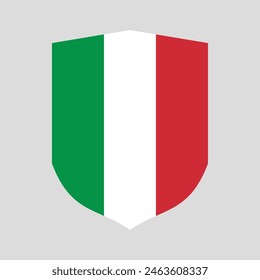 Italien Flagge in Schildform Rahmen
