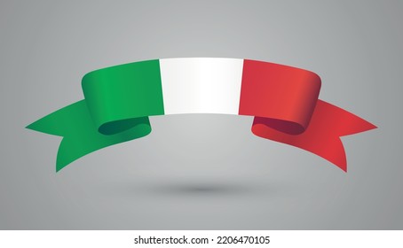 Italy Flag Symbolribbon Flag Italy Stock Vector (Royalty Free ...