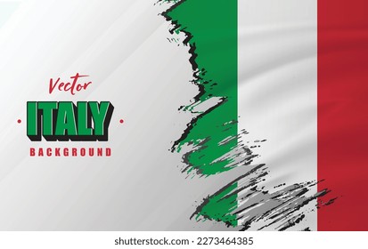 Italy flag vector background: Perfect for social media, greeting cards, posters, banners, promotions and backgrounds.