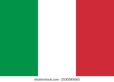 Itália bandeira vetor design e ilustração digital, bandeira nacional da Itália país 