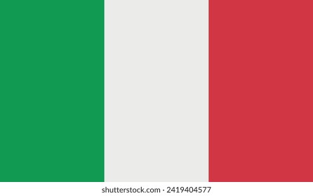 Ilustración de las existencias de diseño de vectores de bandera de Italia