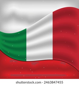 Italy Flag Vector Design Template