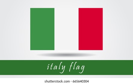 italy flag vector eps 10 flat for country