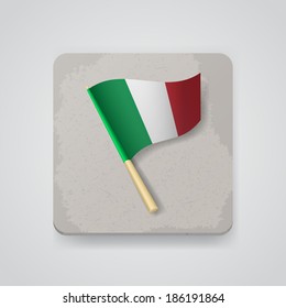 Italy flag, vector icon