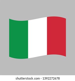 Italy flag, vector icon. Italian national symbol