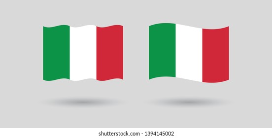 Italy flag, vector icon. Italian national symbol