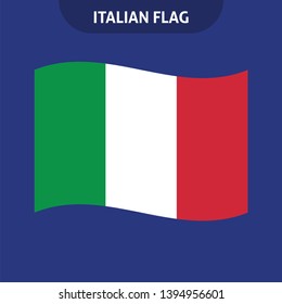 Italy flag, vector icon. Italian national symbol