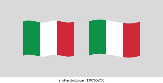 Italy flag, vector icon. Italian national symbol