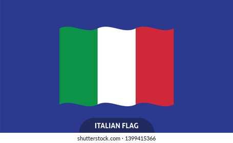 Italy flag, vector icon. Italian national symbol