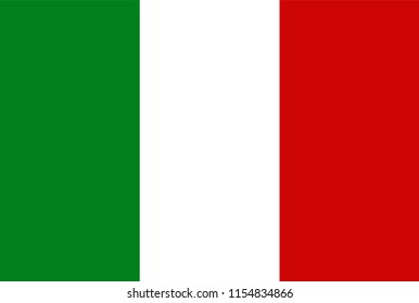 Italy flag vector icon, simple, flat design for web or mobile app