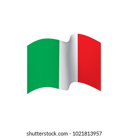 Italy flag, vector illustration