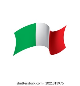 Italy flag, vector illustration