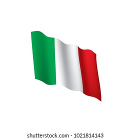 Italy flag, vector illustration