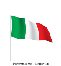 Italy flag, vector illustration