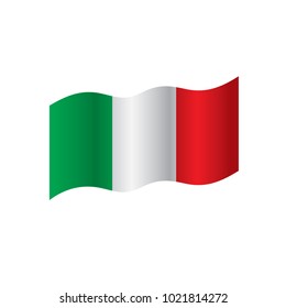 Italy flag, vector illustration