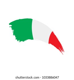 Italy flag, vector illustration