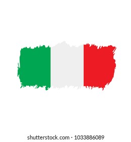 Italy flag, vector illustration