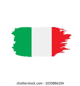 Italy flag, vector illustration