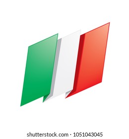 Italy flag, vector illustration