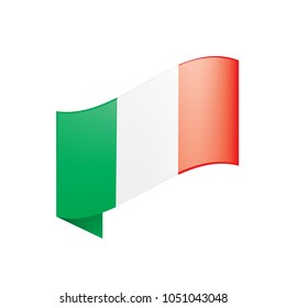 Italy flag, vector illustration