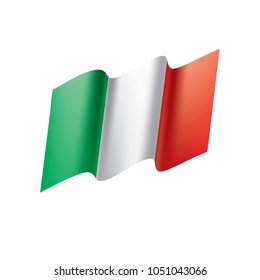 Italy flag, vector illustration