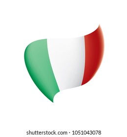 Italy flag, vector illustration