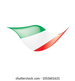 Italy flag, vector illustration
