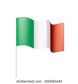 Italy flag, vector illustration