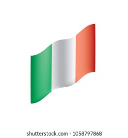 Italy flag, vector illustration
