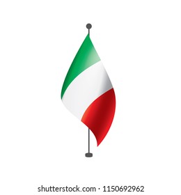 Italy flag, vector illustration