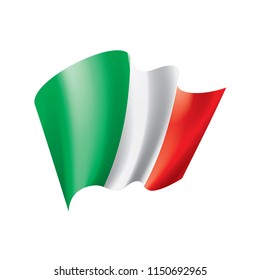 Italy flag, vector illustration