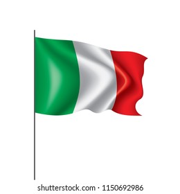 Italy flag, vector illustration