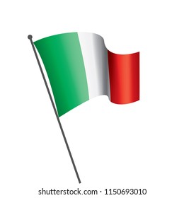 Italy flag, vector illustration