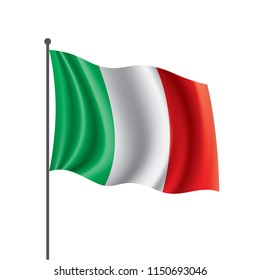 Italy flag, vector illustration