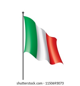 Italy flag, vector illustration