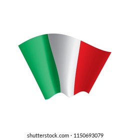 Italy flag, vector illustration