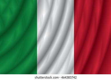 Italy flag vector illustration.