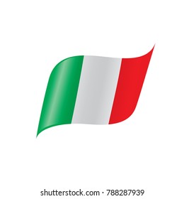 Italy flag, vector illustration