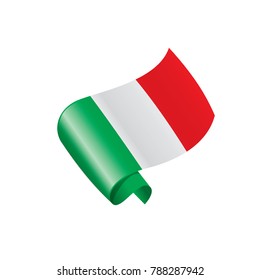 Italy flag, vector illustration