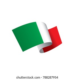 Italy flag, vector illustration