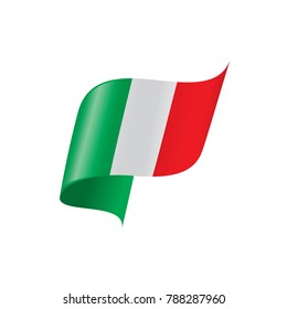 Italy flag, vector illustration