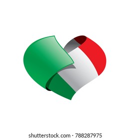 Italy flag, vector illustration