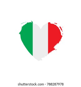 Italy flag, vector illustration